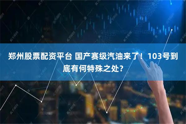 郑州股票配资平台 国产赛级汽油来了！103号到底有何特殊之处？
